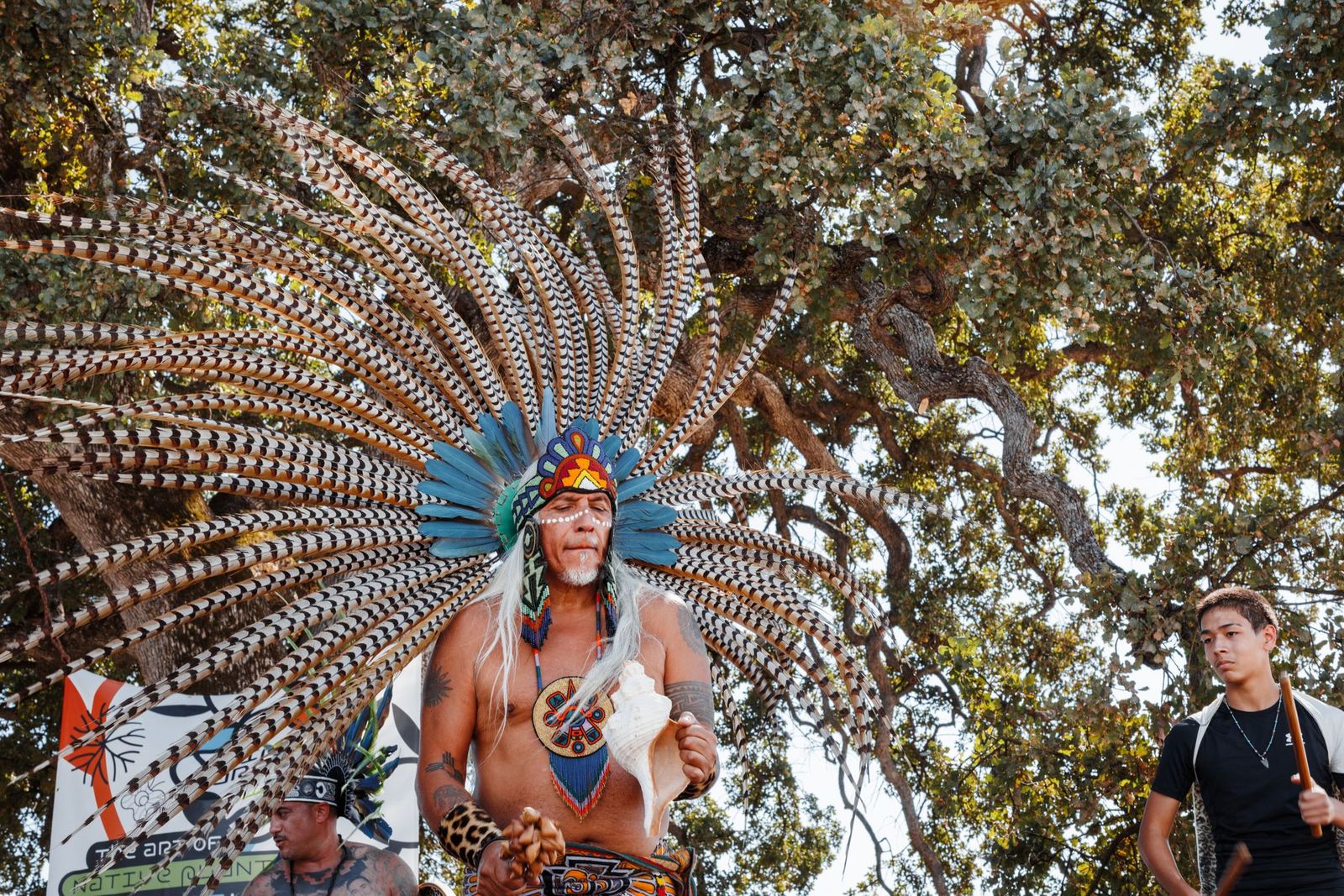 Aztec Dancer Performing